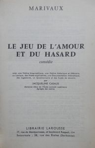 Le Jeu de l'amour et du hasard
