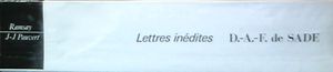 Lettres inédites