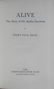 Alive: The Story of the Andes Survivors