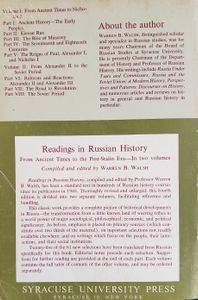 Readings In Russian History : From Ancient Times To The Post-Stalin Era Volume 1
