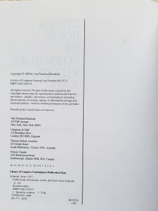 Chef's Book Of Formulas, Yields, and Sizes