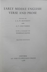 Early Middle English Verse and Prose