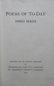 Poems of To-day: Third Series.