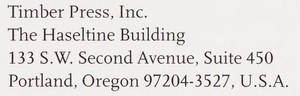 Timber Press, Inc.
