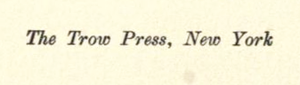 The Trow Press