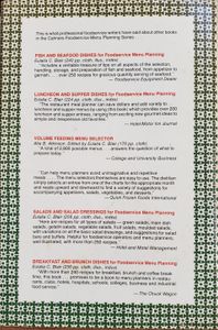 Casseroles & Vegetables : For Foodservice Menu Planning