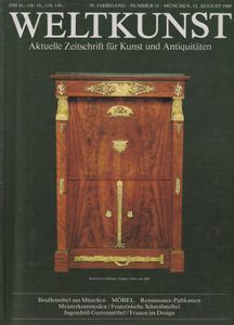 Weltkunst 59. Jahrgang - Nummer 16 / 15. August 1989