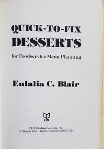 Quick-to-Fix Desserts for Foodservice Menu Planning
