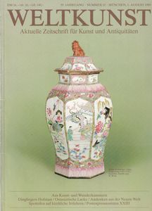 Weltkunst 59. Jahrgang - Nummer 15 / 1. August 1989