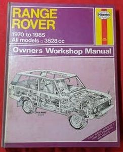 Range Rover 1970 to 1980 All Models □ 3528 cc