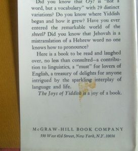 The Joys of Yiddish