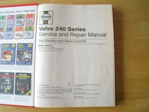Volvo 240 Series 1974 to 1993 (Up to K Registration) Petrol