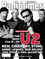 Radio Times 2-8 July 2005 (U2 cover)