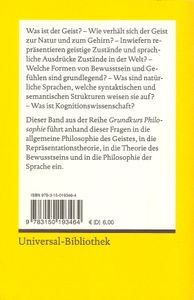 Grundkurs Philosophie Band 3: Philosophie des Geistes und der Sprache