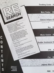 RE/Search #6/7: Industrial Culture Handbook