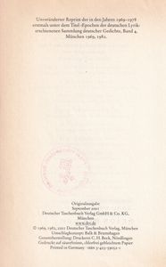 Deutsche Lyrik von den Anfängen bis zur Gegenwart 4 - 1600-1700