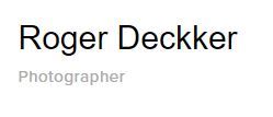 Roger Deckker