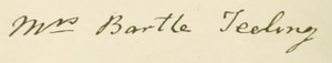 Mrs. Bartle Teeling