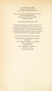 The Faber Book of Contemporary Australian Short Stories