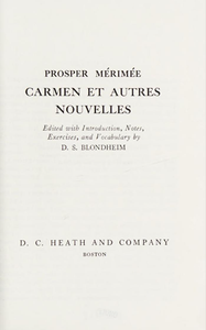 Carmen et autres nouvelles