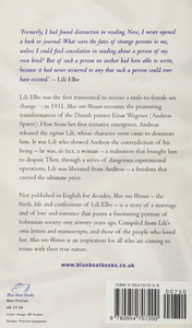 Man into Woman: The First Sex Change, a Portrait of Lili Elbe