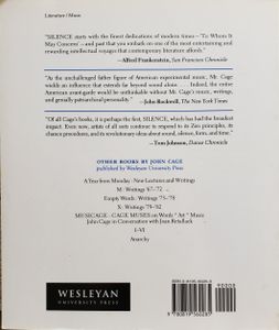 Silence: Lectures and Writings