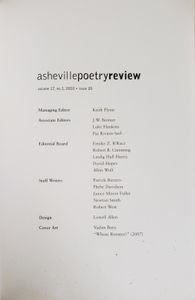 Ashville Poetry Review