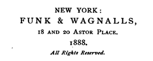 Funk & Wagnalls