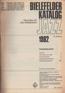 Bielefelder Katalog Jazz 1982