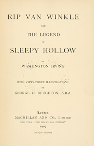 Rip van Winkle and The Legend of Sleepy Hollow