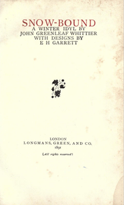 Snow-Bound: A Winter Idyl
