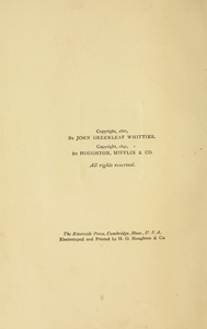 Snow-Bound: A Winter Idyl