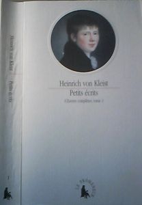 Petits Écrits (Œuvres Complètes, Tome I)
