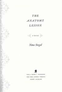 The Anatomy Lesson: A Novel