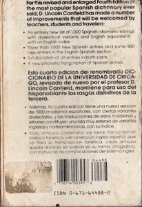 The University of Chicago Spanish-English, English-Spanish Dictionary