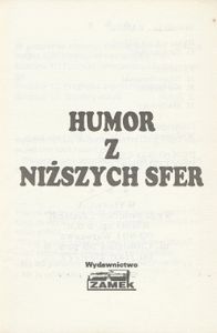 Humor Kieszonkowy 6/94 - Humor z Niższych Sfer