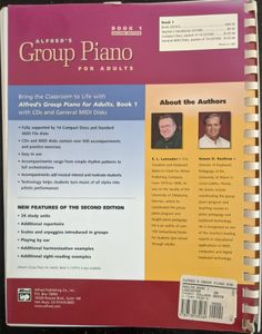 Alfred's Group Piano For Adults