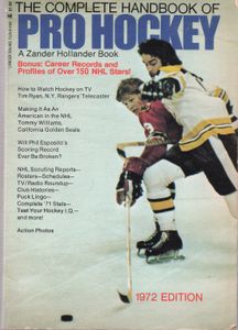 The Complete Handbook Of Pro Hockey  1972 Edition