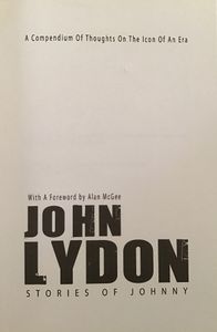 JOHN LYDON STORIES OF JOHNNY