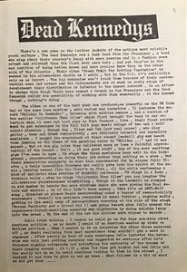 NMX no. 18 DEAD KENNEDYS - JELLO BIAFRA TALKS and talks and talks and...
