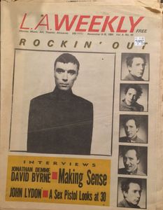 L.A. WEEKLY November 9-15, 1984 Vol. , No. 50