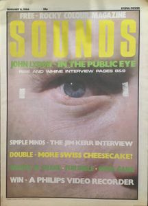 SOUNDS FEBRUARY 8, 1986 JOHN LYDON-IN THE PUBLIC EYE