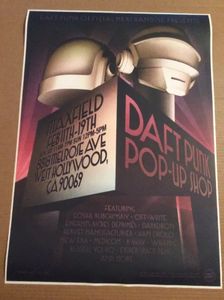 Daft Punk Pop-Up Shop Poster