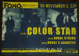 Korai Klub: ColorStar and others at Fonó