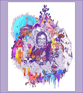 Portugal. The Man In the Mountain in the Cloud Lithograph