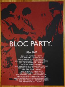 Bloc Party 2005 US Tour