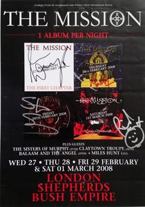 THE MISSION - LONDON SHEPHERDS BUSH EMPIRE 2008