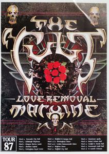 The Cult Uk tour Poster 1987