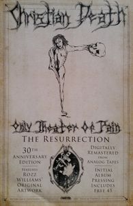Christian Death - Only Theatre Of Pain Reissue Promo Poster 2011