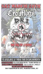 Cro-Mags, D.R.I., Social Decay - Starland Ballroom-Sayerville N.J.